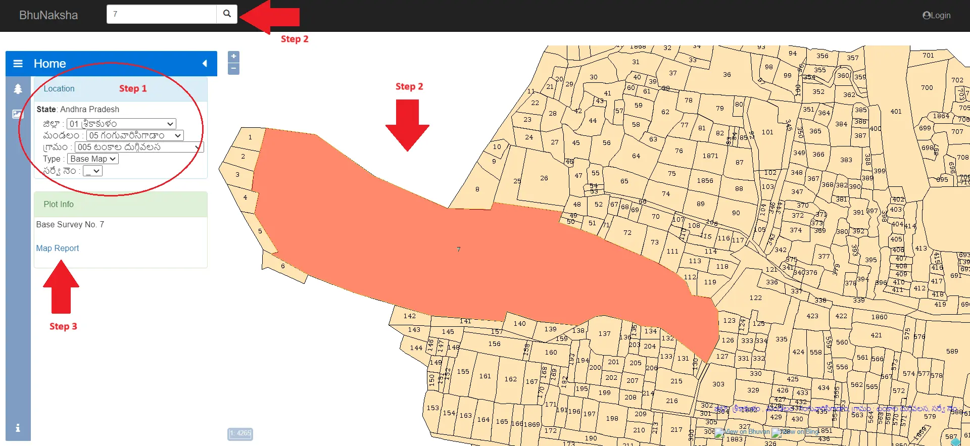 Bhu Naksha AP (Cadastral Map FMB) - Meebhoomi AP @ bhunaksha.ap.gov.in ...